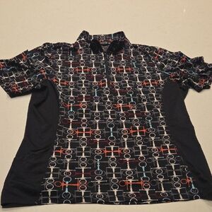 Kerrits Black and Multicolor Equestrian Tee